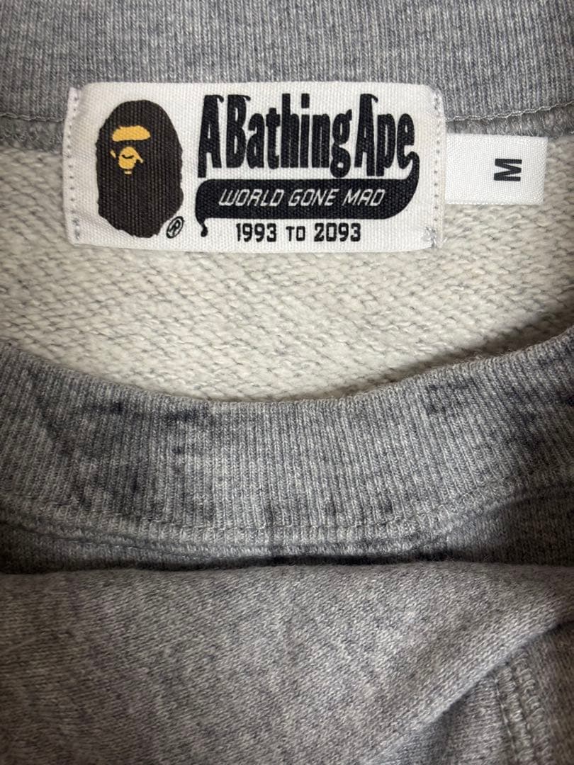 A BATHING APE グレー トレーナー