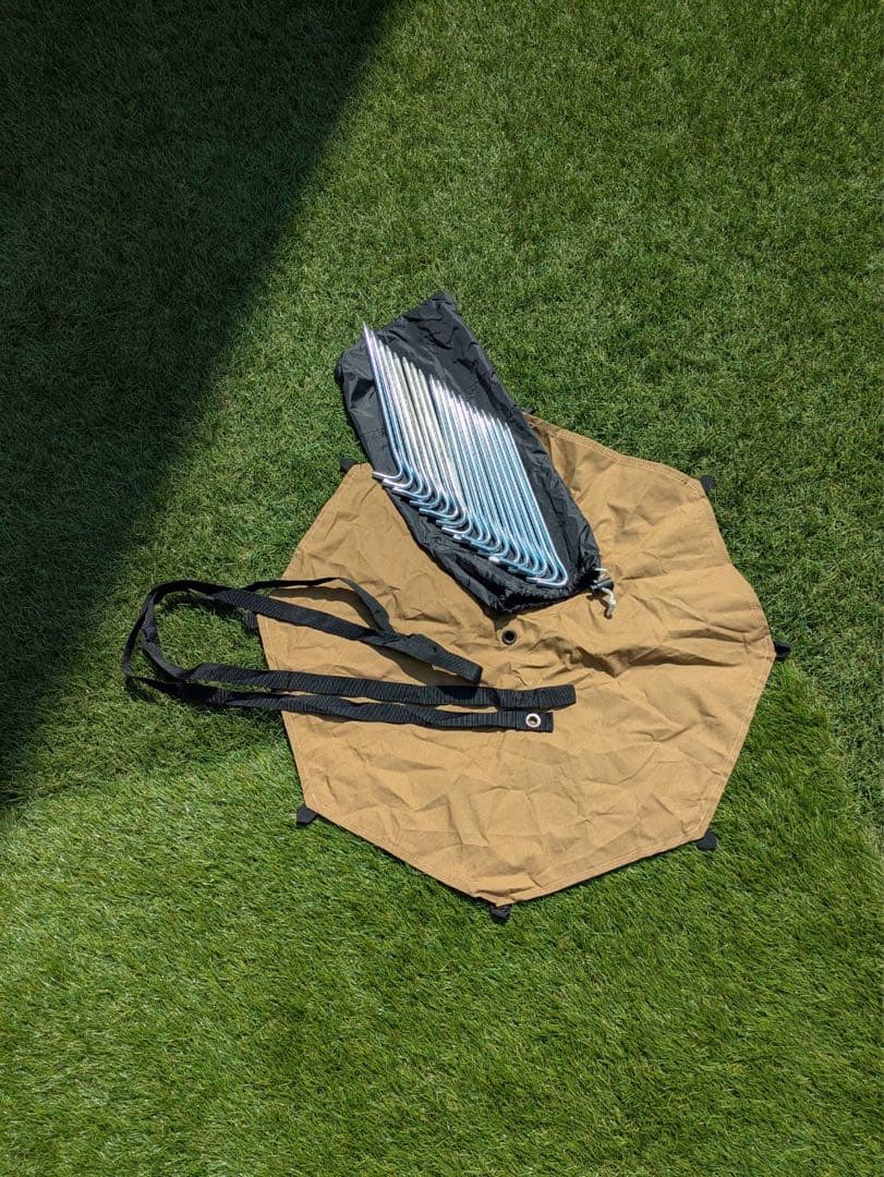 【トヨ】WAQ テント ベージュ 収納バッグ付き