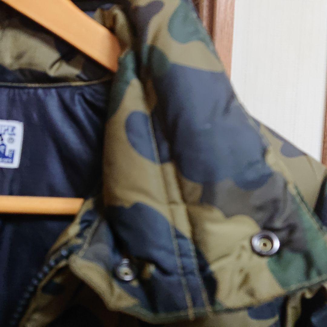 アベイシングエイプ ダウンジャケット カモフラ迷彩 S