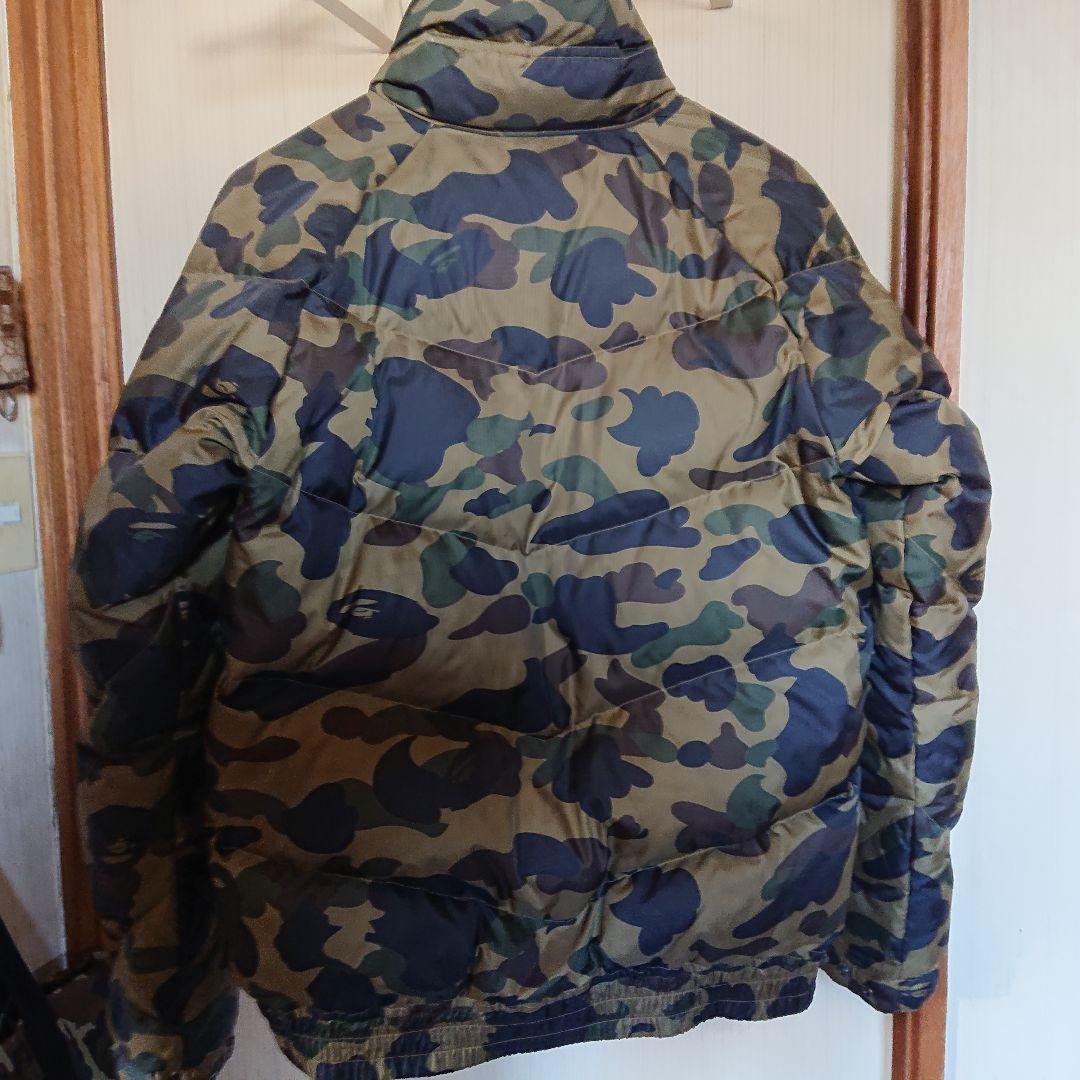 アベイシングエイプ ダウンジャケット カモフラ迷彩 S