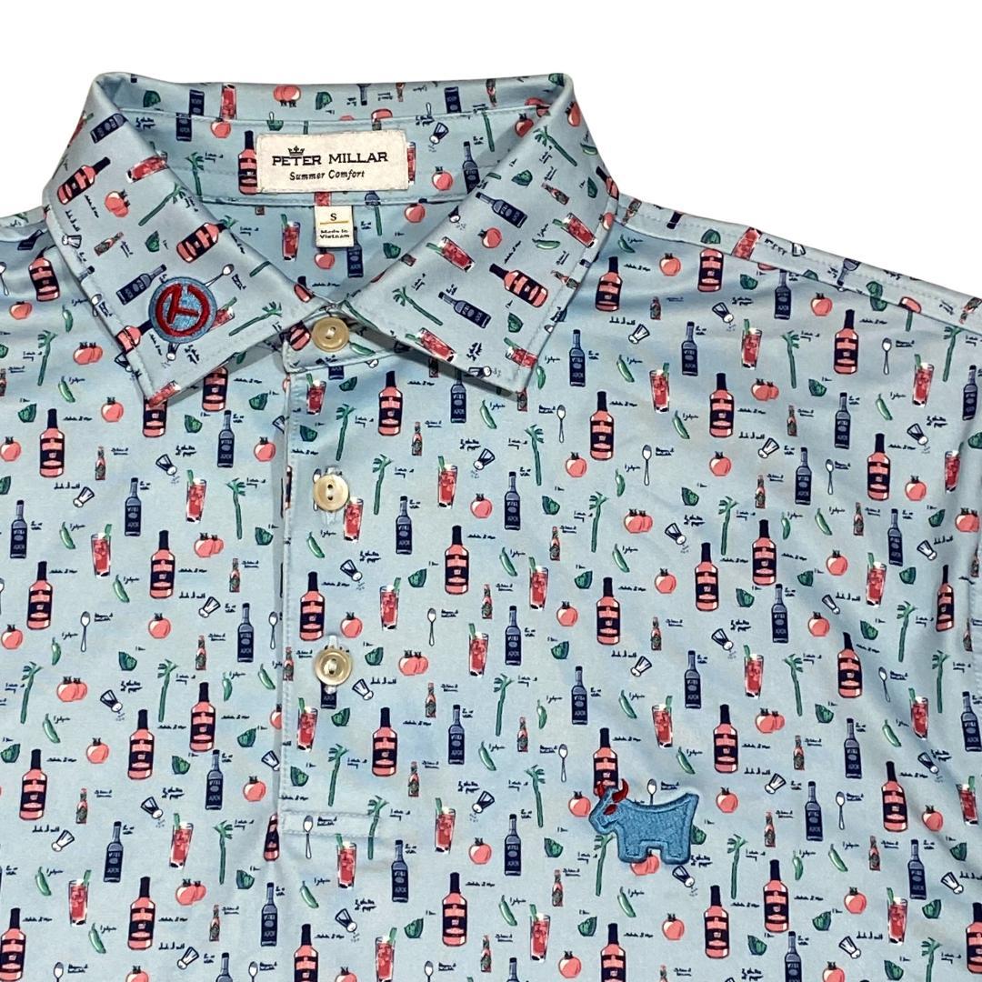 ピーターミラー×スコッティキャメロン ストレッチ ポロシャツ S ブルー系