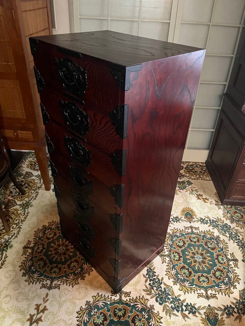 岩谷堂 箪笥 七段 チェスト 七ツ袖 欅材 民芸品 家具 和 家具 インテリア