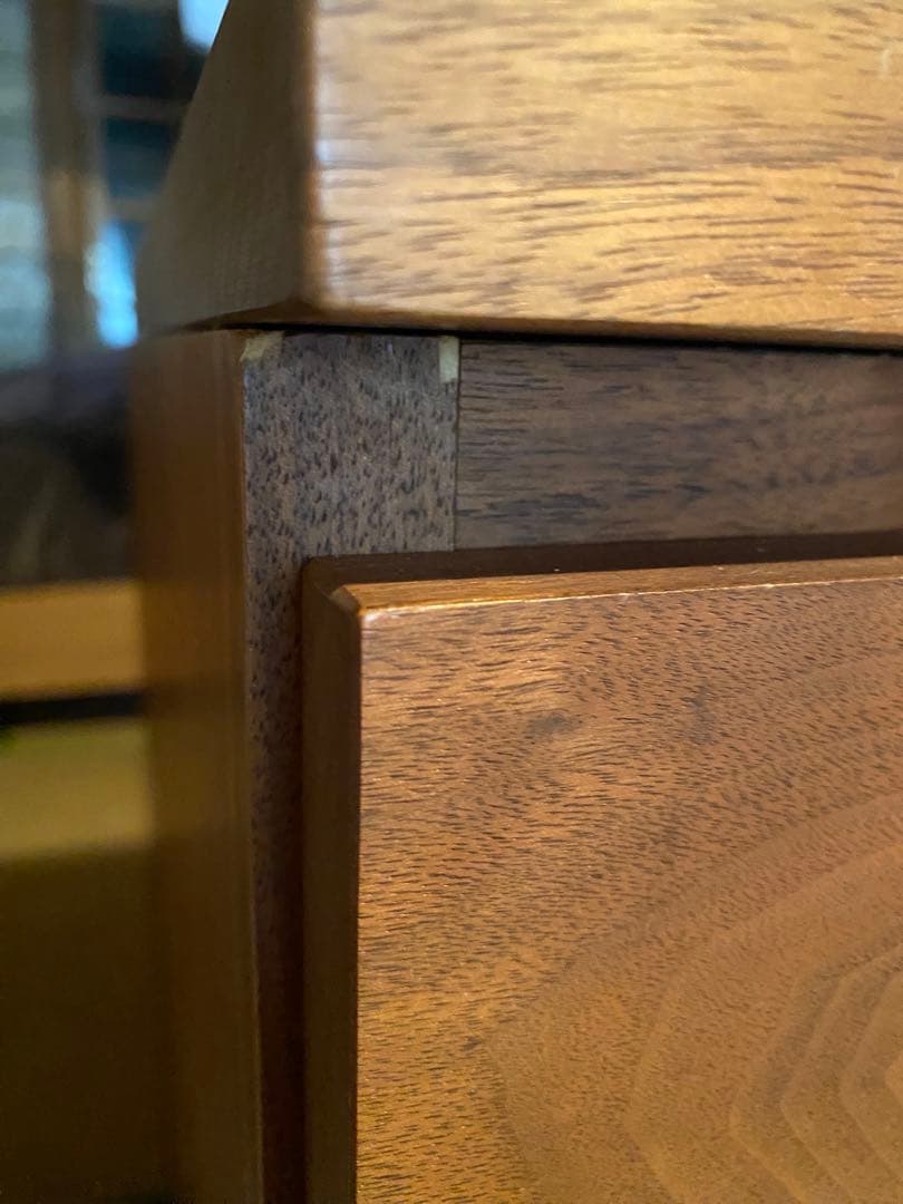 マスターウォール システムデスク ウォールナット 天板無垢 W2100