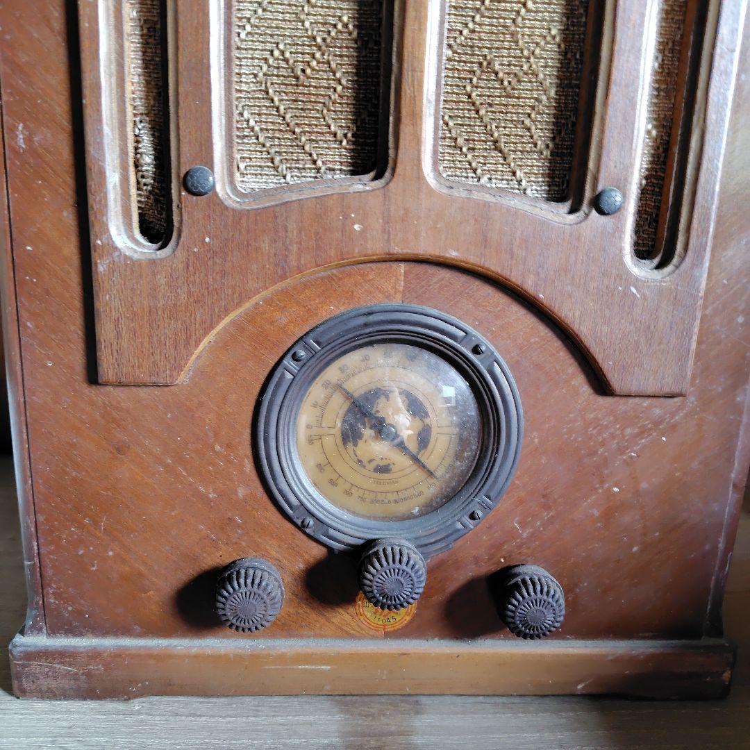 お年玉価格　真空管ラジオ ブラウン