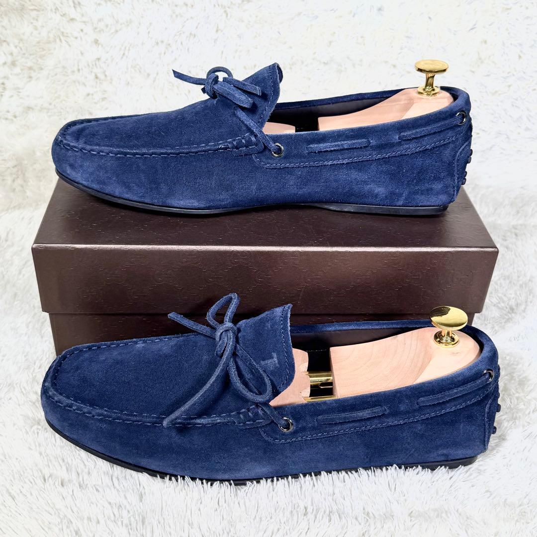 【Tod's】トッズ 8 ゴンミーニ ドライビングシューズ ブルー
