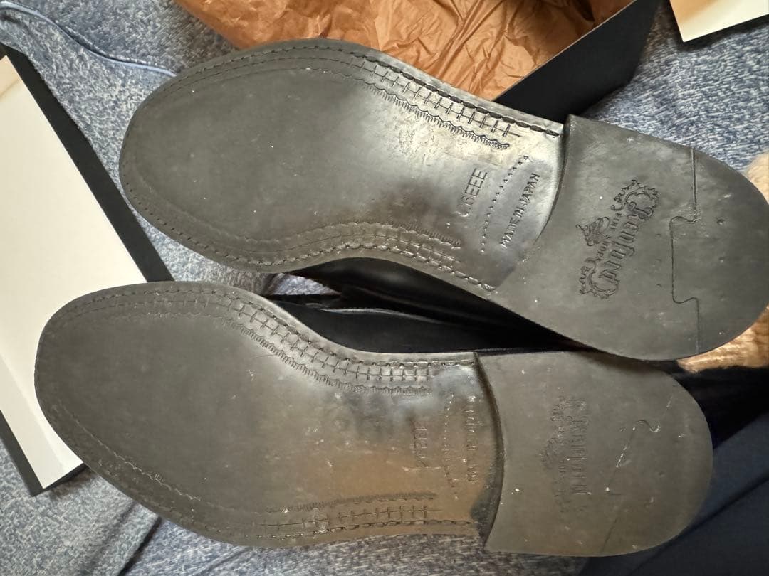 the kenford fine shoes ブラック ローファー　ペイズリー