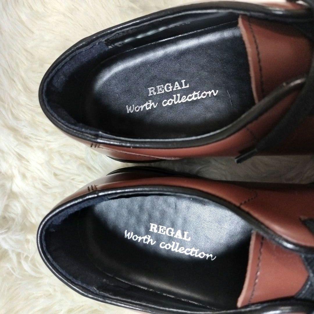 【未使用級】REGAL リーガル チロリアンシューズ レザーシューズ 本革