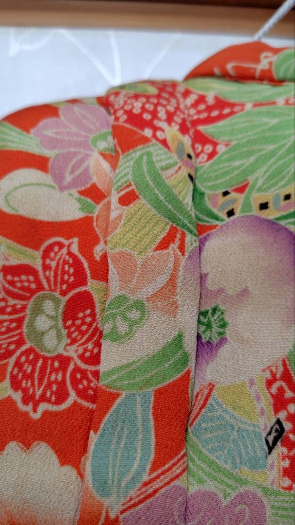 RK382アンティーク子供着物被布着丈53センチ裄丈12センチ綺麗美品