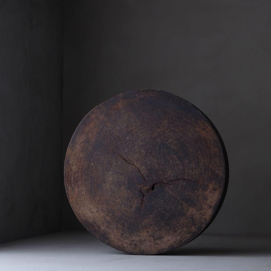 古い木製花台　オブジェ 置物 座卓 サイドテーブル 古家具 古道具 アンティーク