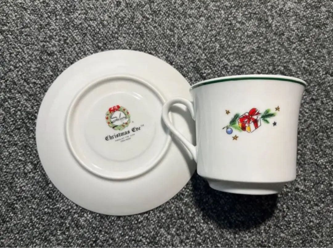 美品Salem セーラム　食器お皿　カップクリスマスプレート　カップ&皿6セット