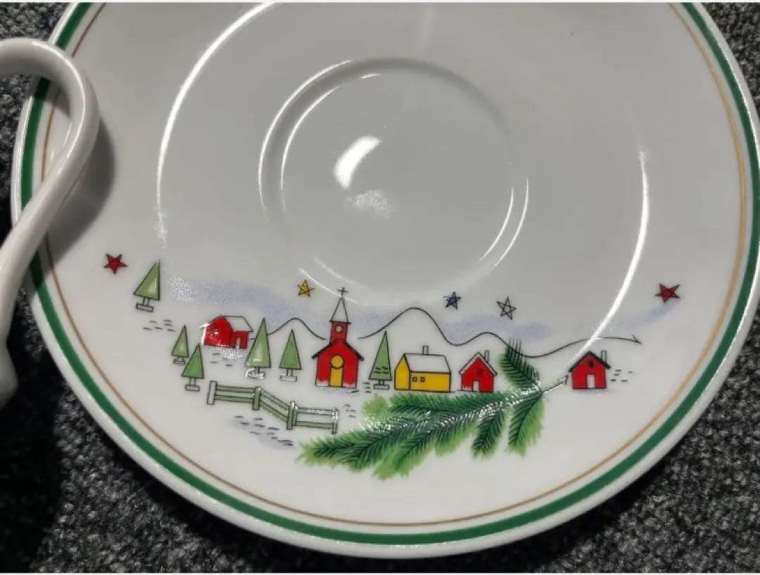 美品Salem セーラム　食器お皿　カップクリスマスプレート　カップ&皿6セット