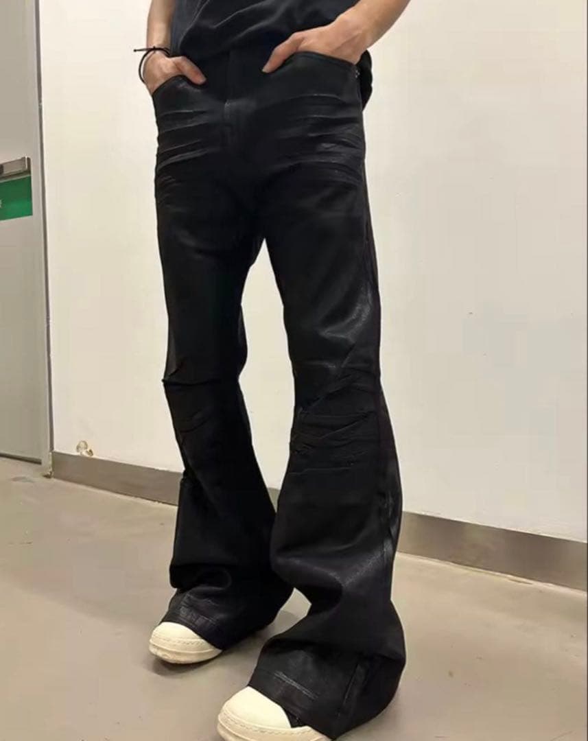 パンツ Wax Coated Denim Jeans Coated Denim y2k