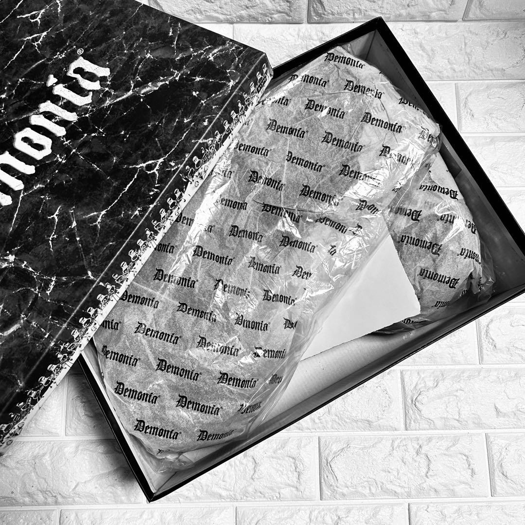 【一回使用】Demonia デモニア 厚底ブーツ 黒25cm M7