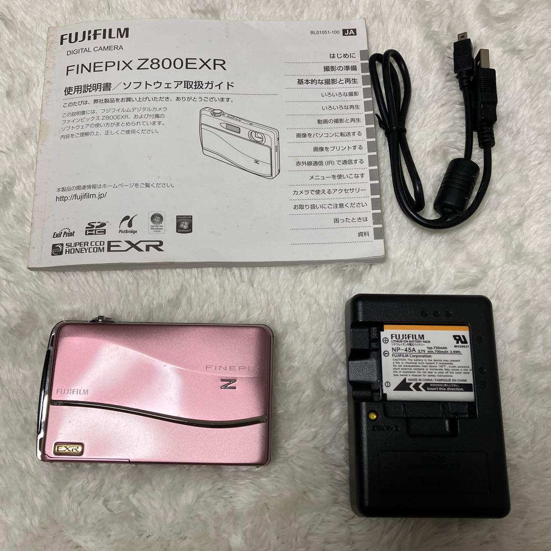 【動作品】FinePix Z800EXR ファインピクス ピンク【付属品あり】