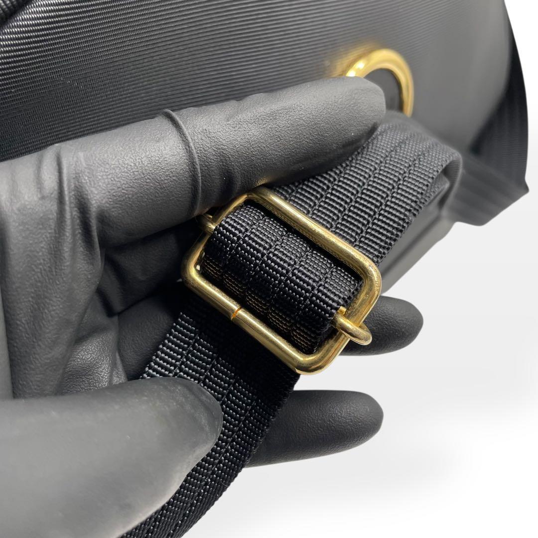 美品　希少　GIANNNI VERSACE 2way ショルダーバッグ　ブラック