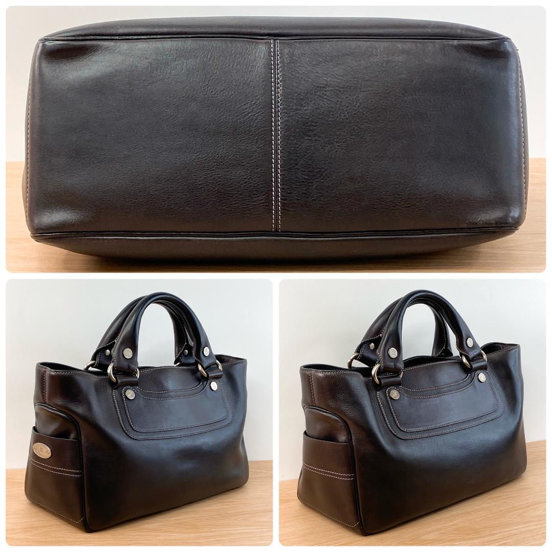 CELINE セリーヌ ブギーバッグ ハンドバッグ カバン 鞄 ダークブラウン