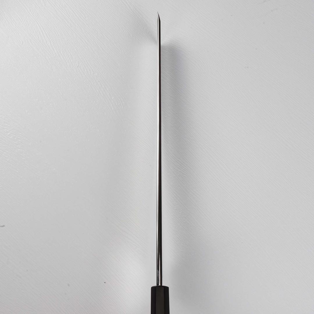 7794ウルトラ鏡面仕上げ 尺 鱧切り 骨切り 刺身包丁 黒檀黒水牛角八角柄