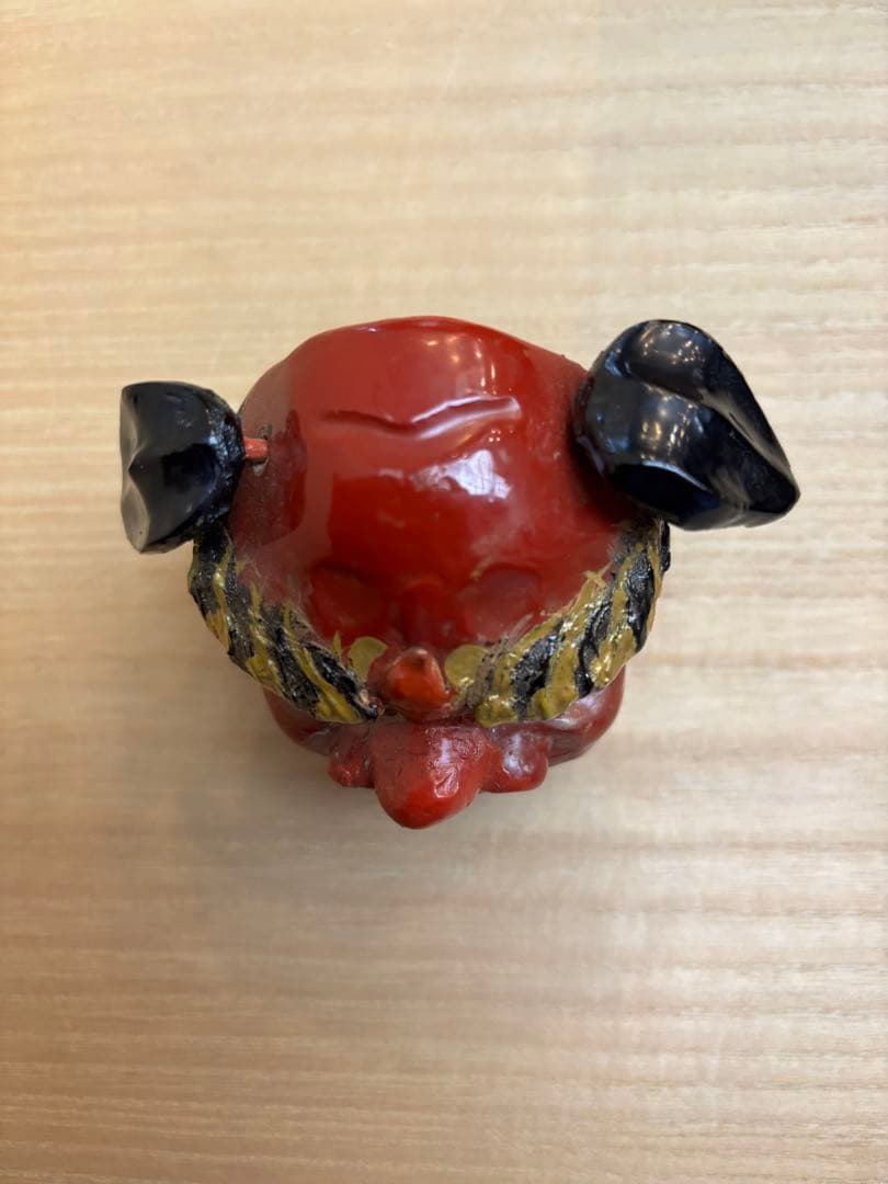 茶道具　二代　中川正斉作　乾漆　獅子頭　香合