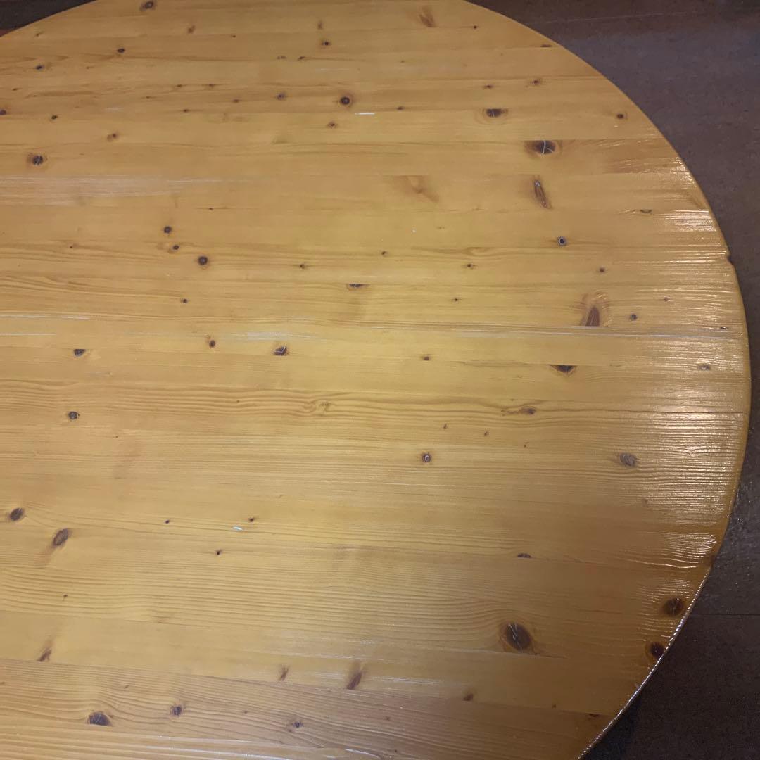 円卓　ローテーブル　大型　直径135cm