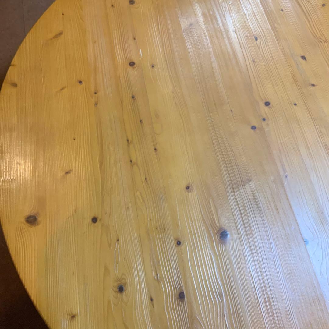 円卓　ローテーブル　大型　直径135cm