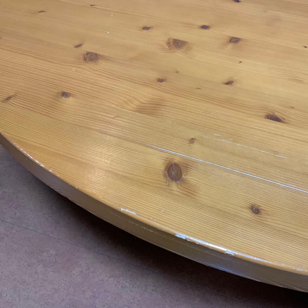 円卓　ローテーブル　大型　直径135cm