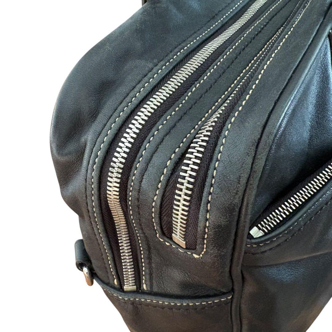 COACH レガシー オールレザー　2WAY大型　ビジネスバッグ　A4 ブラック