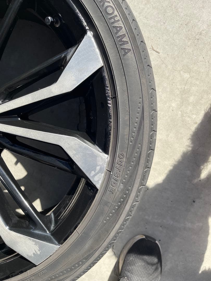 モデリスタホイール一式センターキャップ付き全てガリ傷修正済み修正跡少しあり