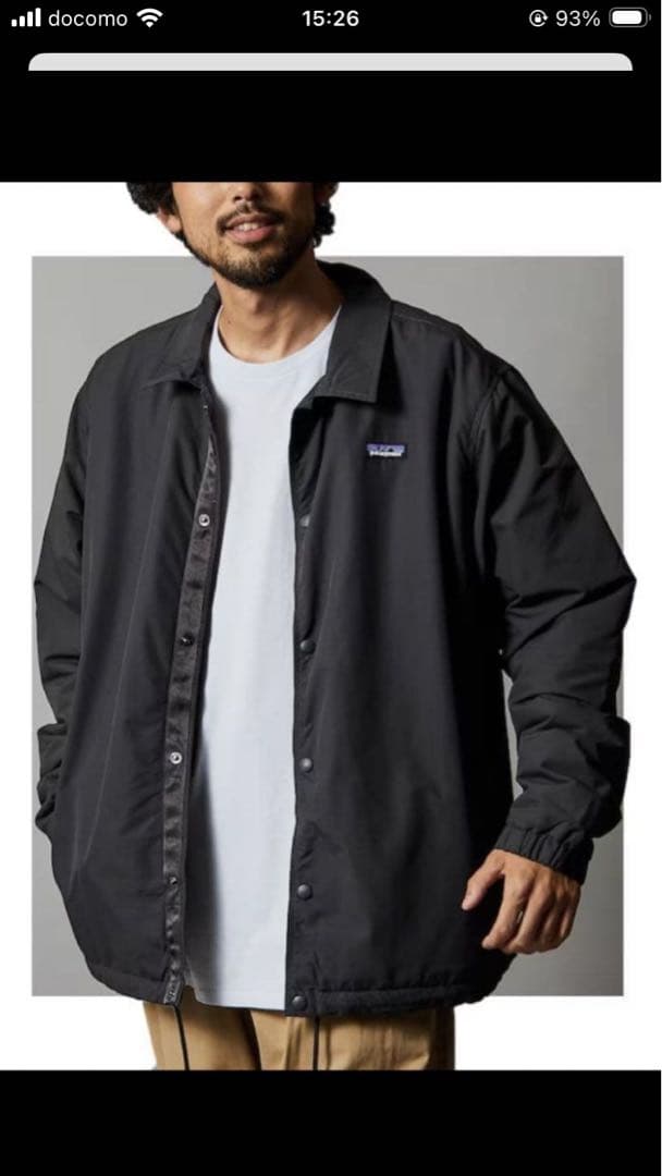 最終価格　新品　パタゴニア コーチジャケット　サイズXL インクブラック