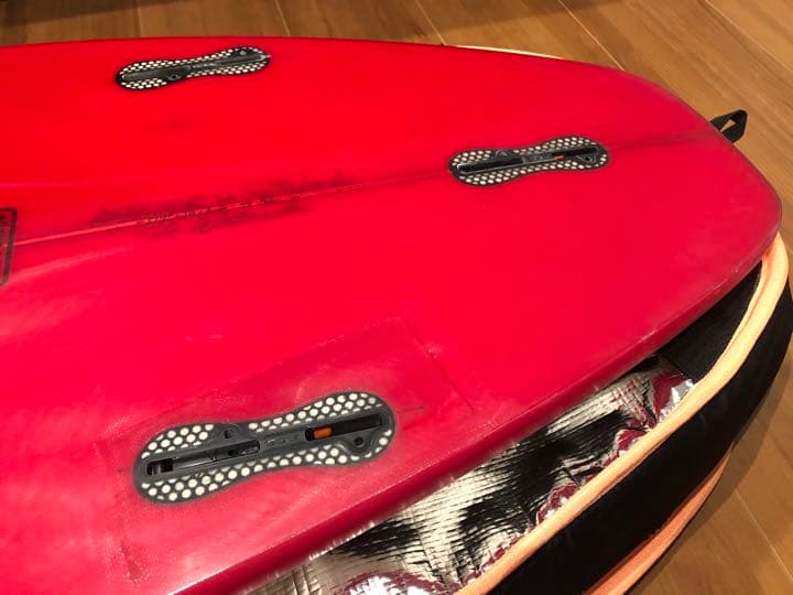 サーフボード（フルオーダーメイド）デッキパット、ハードケース付き