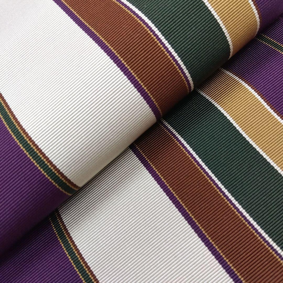 半幅帯 小袋帯 本場築前博多織 縞 25M3a