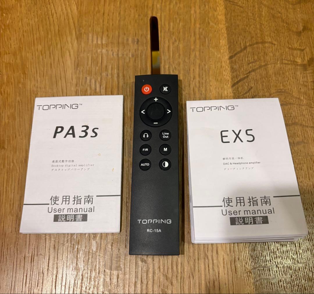 Topping EX5 DACプリアンプ、PA3s パワーアンプ　2台セット