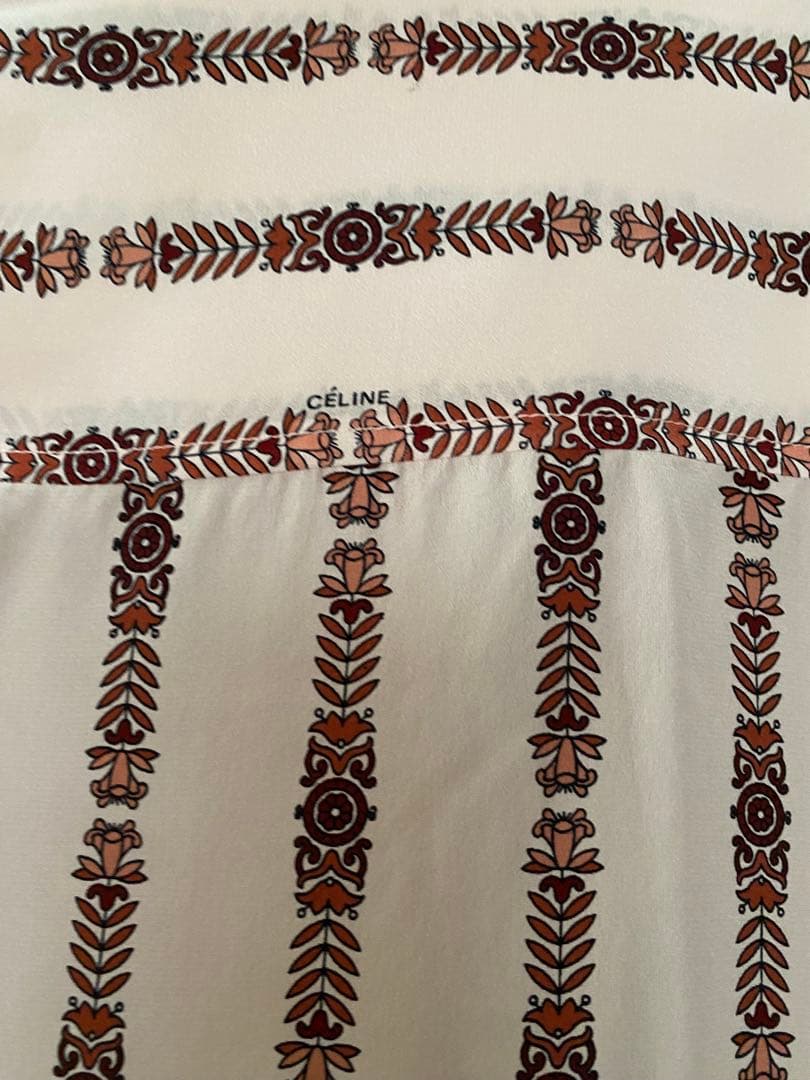 本日限定価格　CELINE セリーヌ　モチーフシャツ　シルク