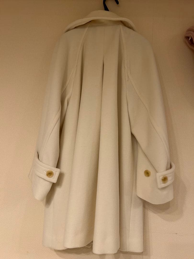 ステンカラーミドルコート スナイデル　アイボリー