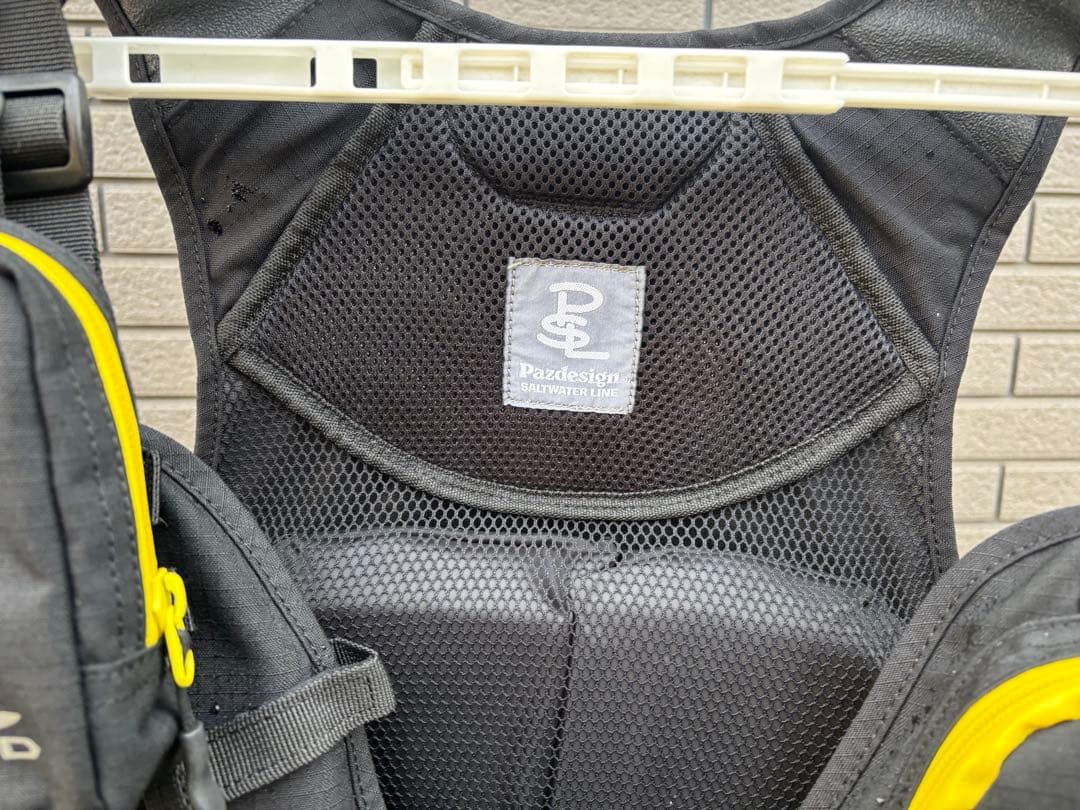 Pazdesignライジャケチャック難有　ウォームジャケットセット黒黄　値引可