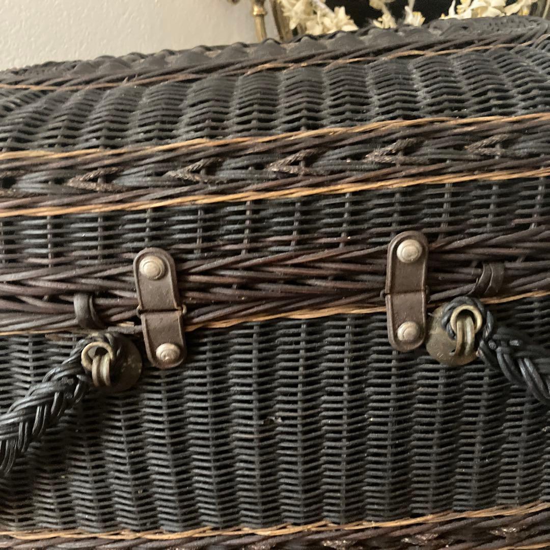 美品フランスアンティークパニエ　サック・ド・フィヨンセ　フィアンセバッグ