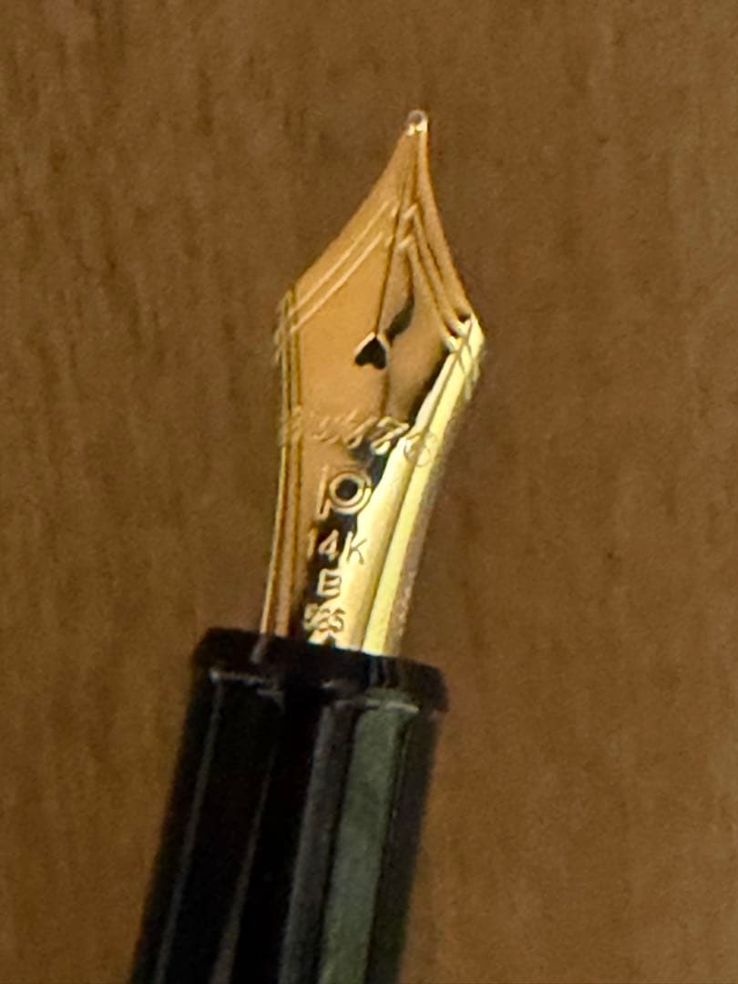 PLATINUM 万年筆 14K ペン先 B 風神雷神 金沢箔 万年筆