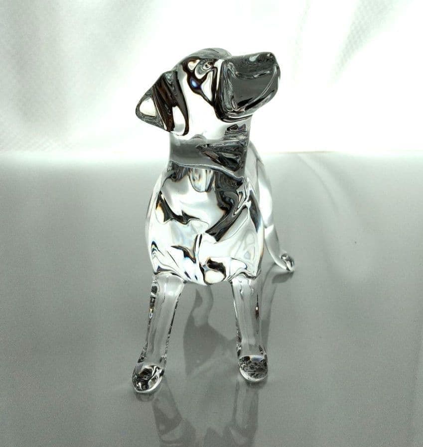 【新品】バカラ　犬　ラブラドール 　大型　動物　 置物　 クリスタル