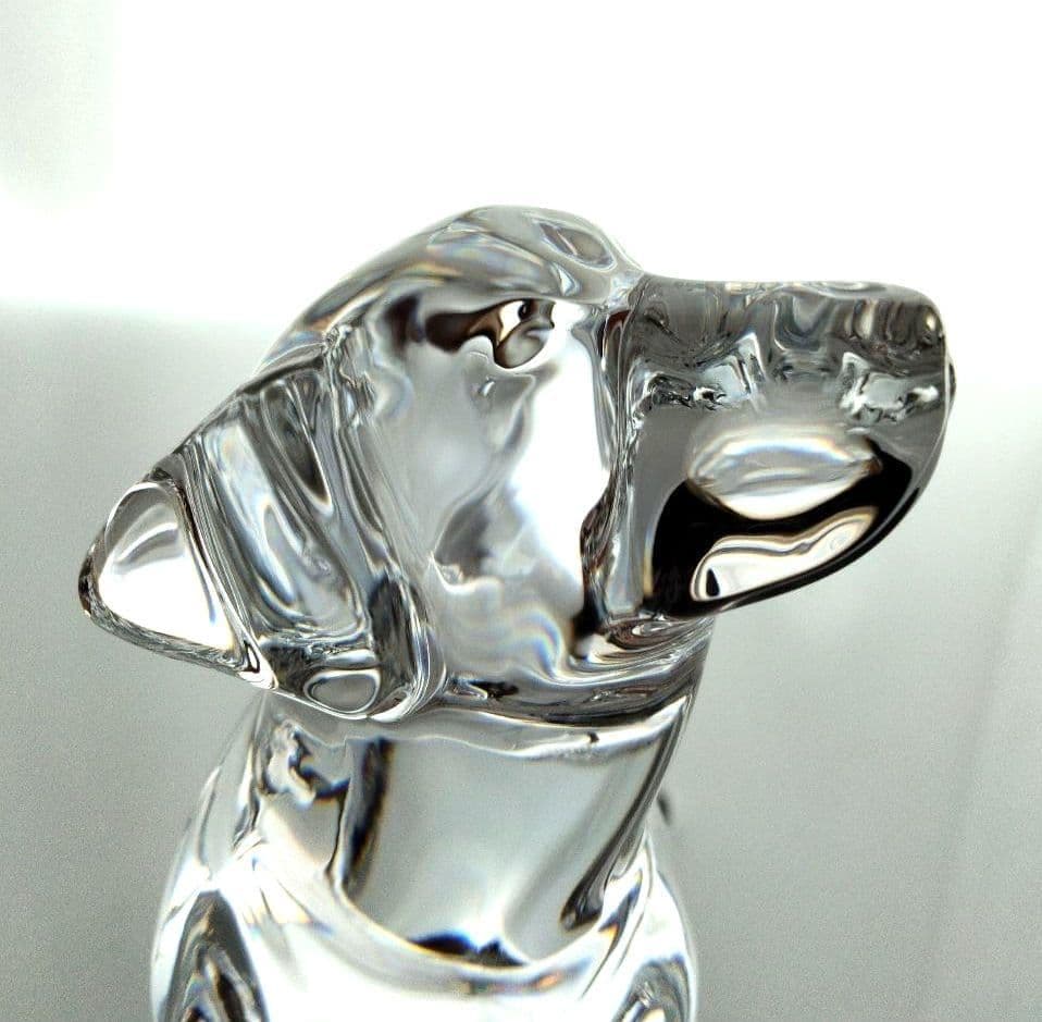 【新品】バカラ　犬　ラブラドール 　大型　動物　 置物　 クリスタル