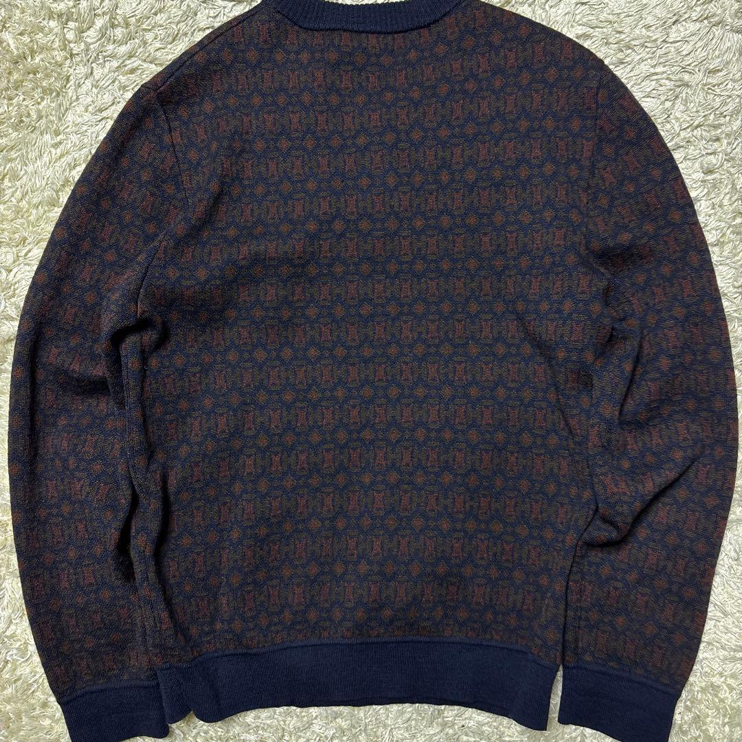 希少XL HERMES エルメス ヴィンテージ ニット セーター H柄 総柄