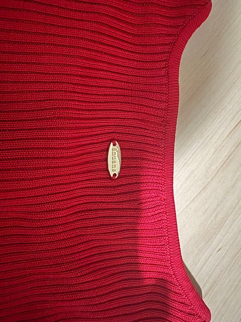 【1度着用のみ】anuansリュクスビスコースニットカーディガン