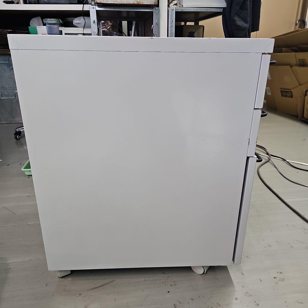 無印 デスクワゴン グレー キャスターつき