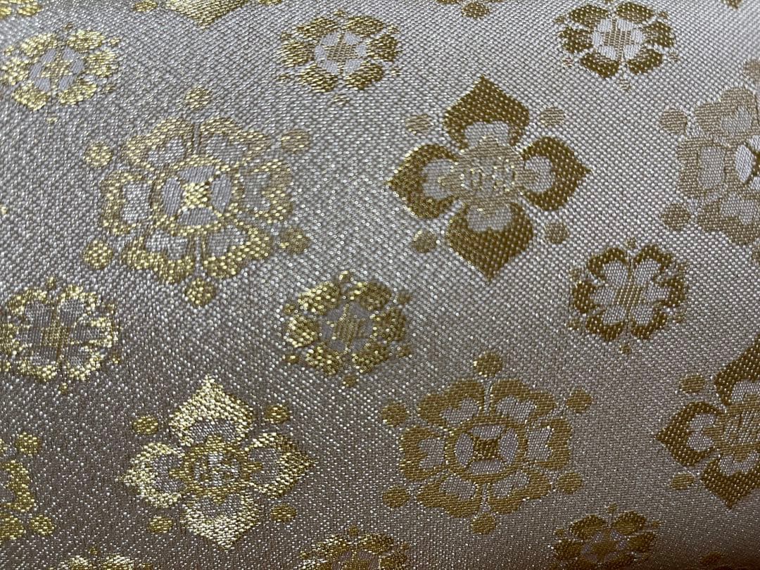 新品　アイボリー花柄和装用バッグと草履セット