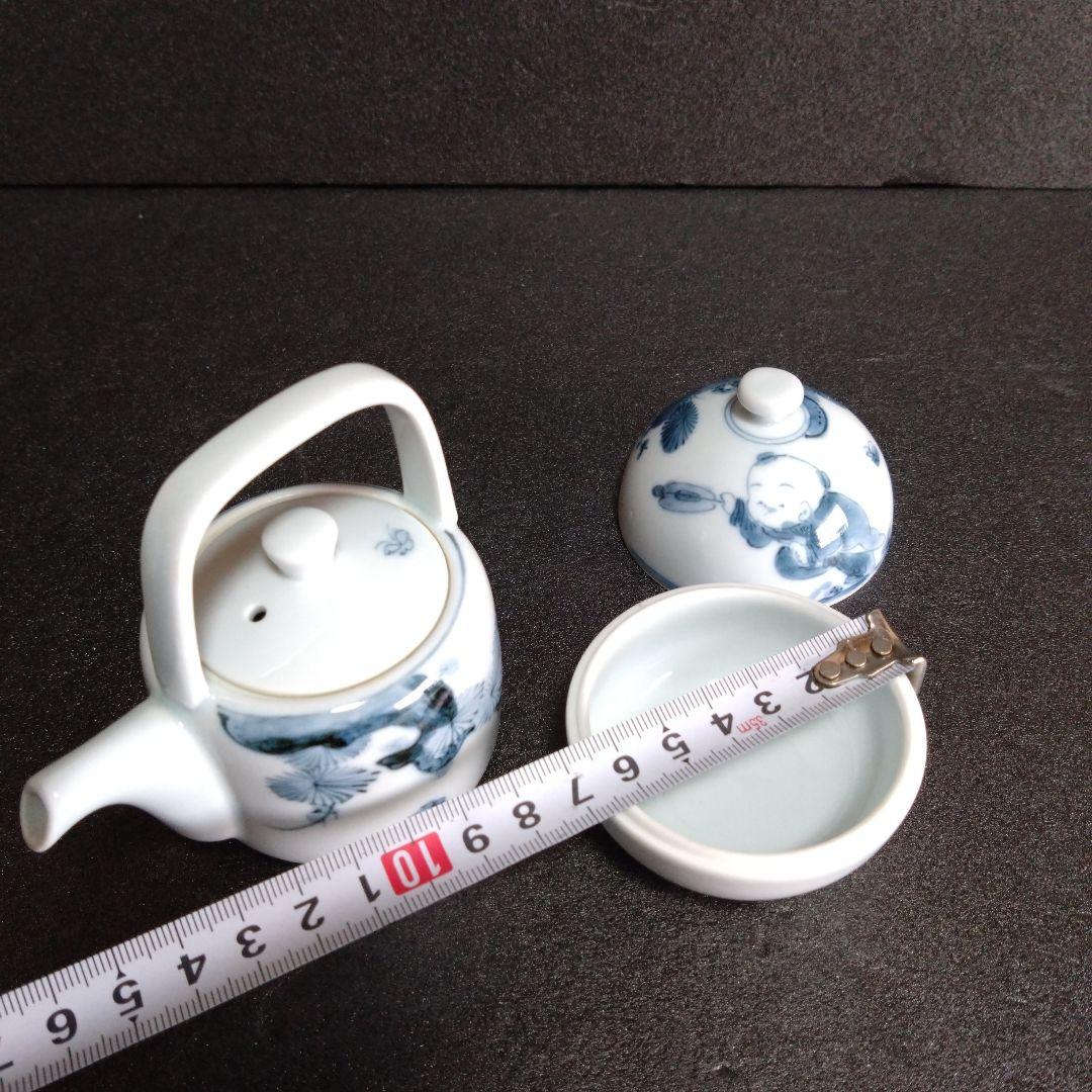 新品 平戸三川内焼 松山窯 唐子 醤油差し 薬味入れ　縁起物　お祝い