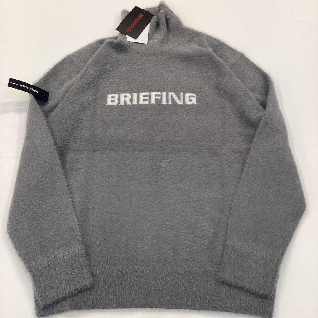 新品　BRIEFING SHAGGY LOGO TURTLENECK KNIT