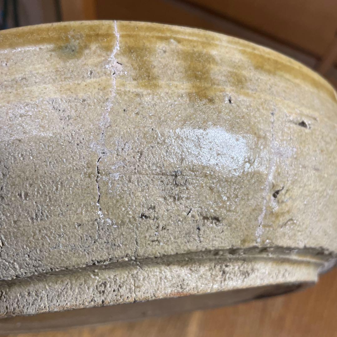 魯山人　黄瀬戸鉢　坂田甚内　ガラス皿５枚　箱なし