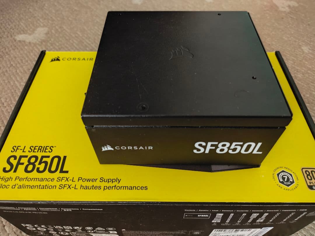 CORSAIR SF850L SFX-L電源ユニット 動作品