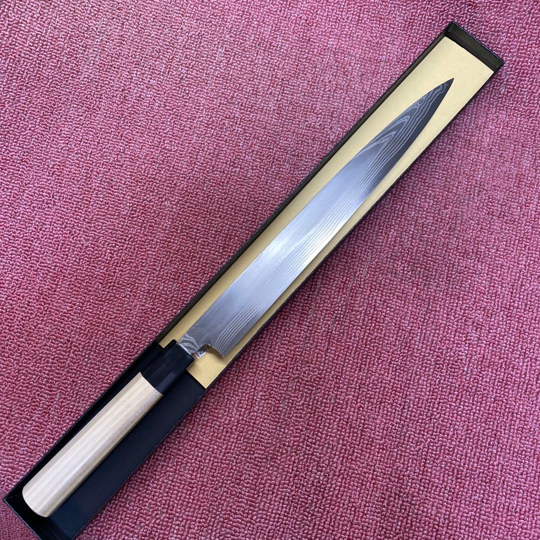 ハイカーボンステンレス　両刃　柳刃包丁300㎜ 尺0寸　新春特別セール
