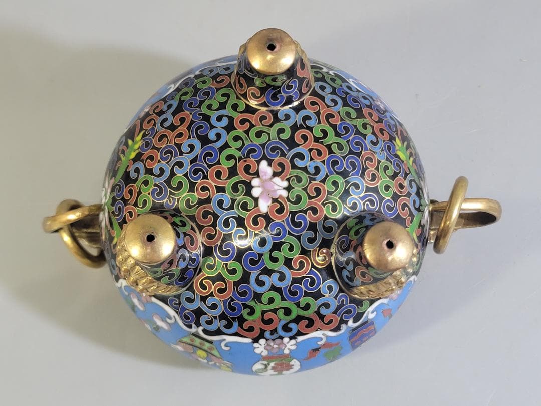 中国美術 七宝 香炉 DT314