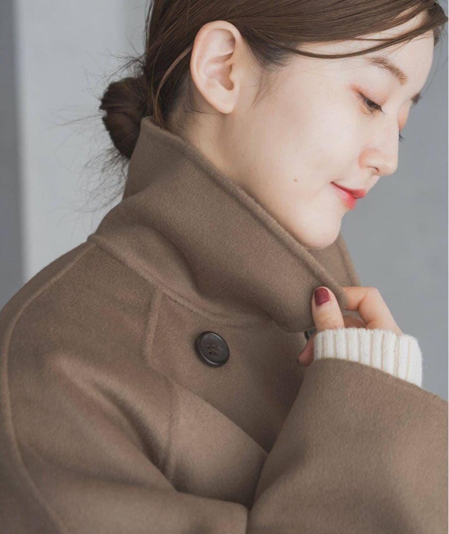 【IENA】スーパー160ダブルフェイスショートコート