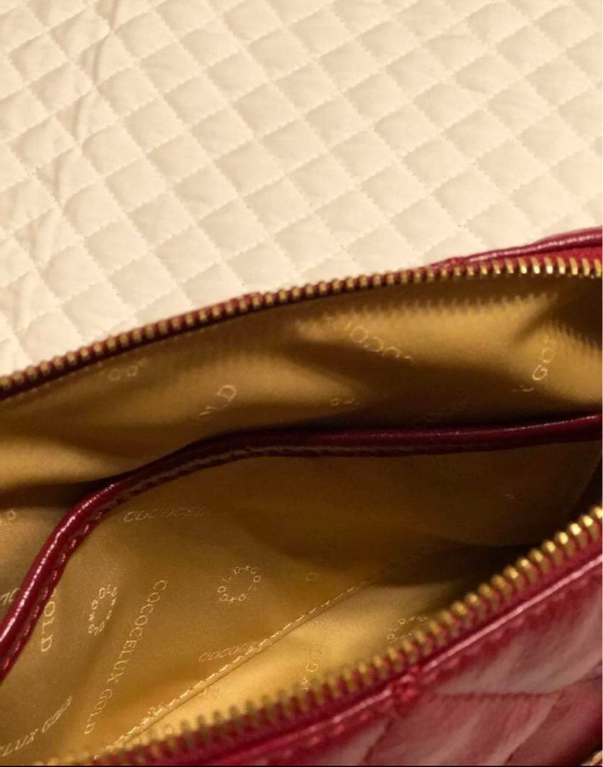 【美品】✨ココセリュクスゴールド✨ハンドバッグ✨キルティングレザー✨送料込み✨